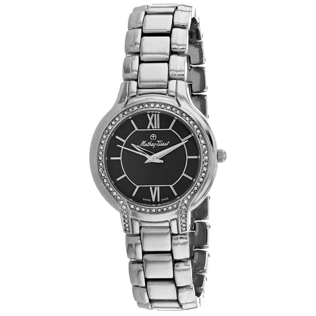 Mathey Tissot Women's Classic Black Dial Watch - D2781AN - 6 (36)