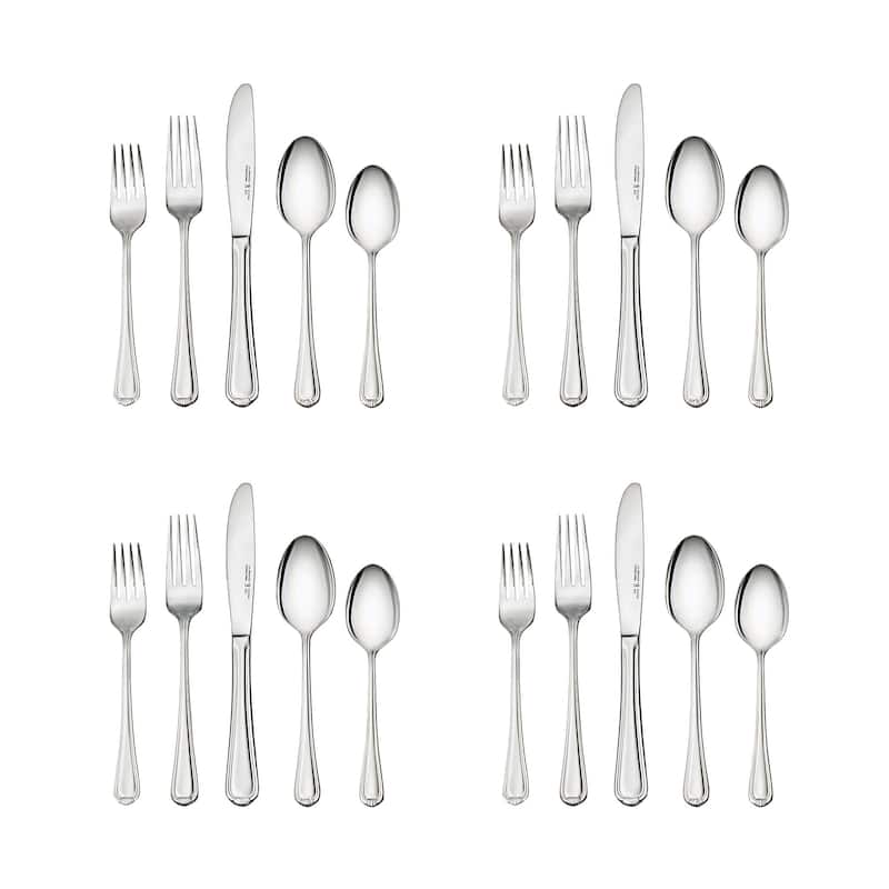 Henckels Alcea Flatware Set, 20-Piece, Silver - 20-pc