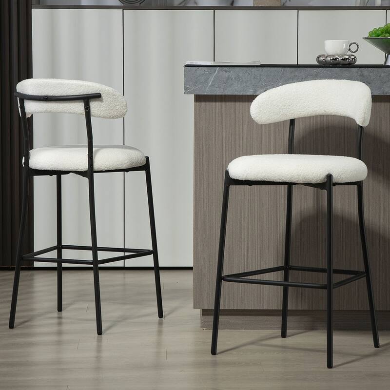 Teddy Counter Height bar stools - White