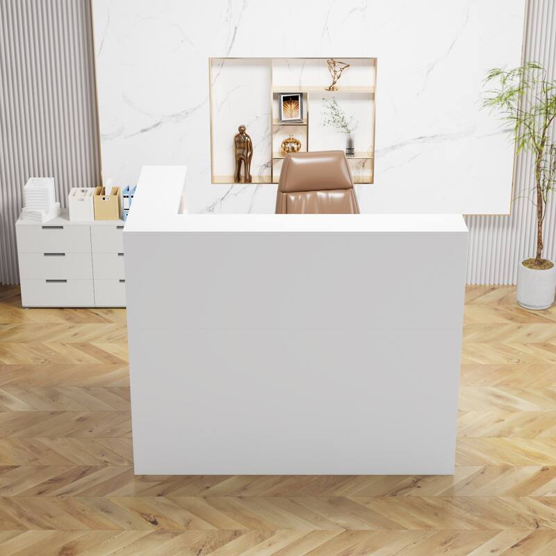 Working Reception Desk L Shaped Front Counter Reception Table Counter