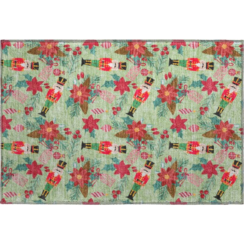 Premium Washable Super Soft Holiday Nutcracker Mayfield Rug