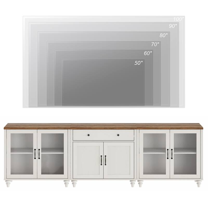 Sideboard Buffet Cabinets with Doors and Drawer