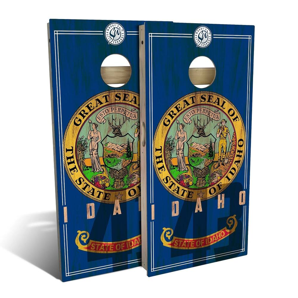 Idaho State Flag 2 Outdoor Cornhole Board Set