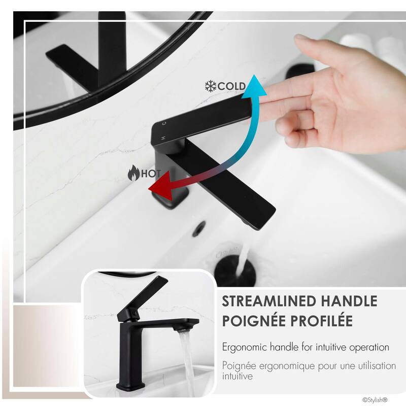 Stylish Vita Single Handle 6" Bathroom Faucet B-102C & B-102N