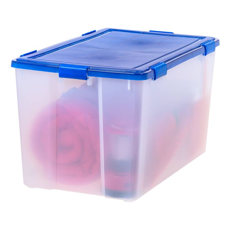 IRIS USA® USA® ULTIMATE Clear Boxes 156 Qt Buckle Lid - Clear