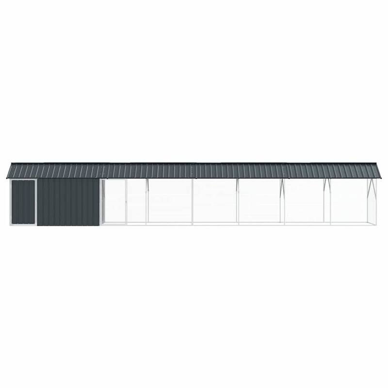 vidaXL Bird Cage Anthracite Galvanized steel