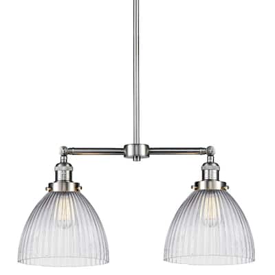 Innovations Lighting Seneca Falls 2 Light 21" Wide Linear Chandelier