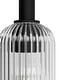 preview thumbnail 2 of 5, Hunter + Jasmine Roth Beverly Glen Ribbed Glass 1-Light 4" Mini Pendant - Kitchen Island, Bedside - Transitional, Modern