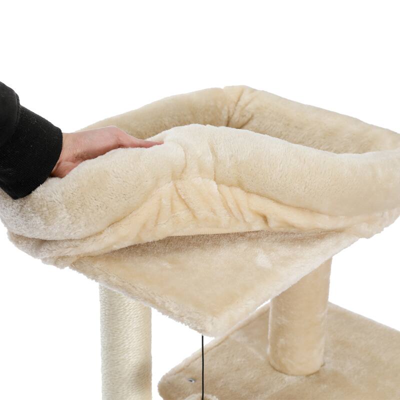 34 Inches Cat Tower with Double Condos