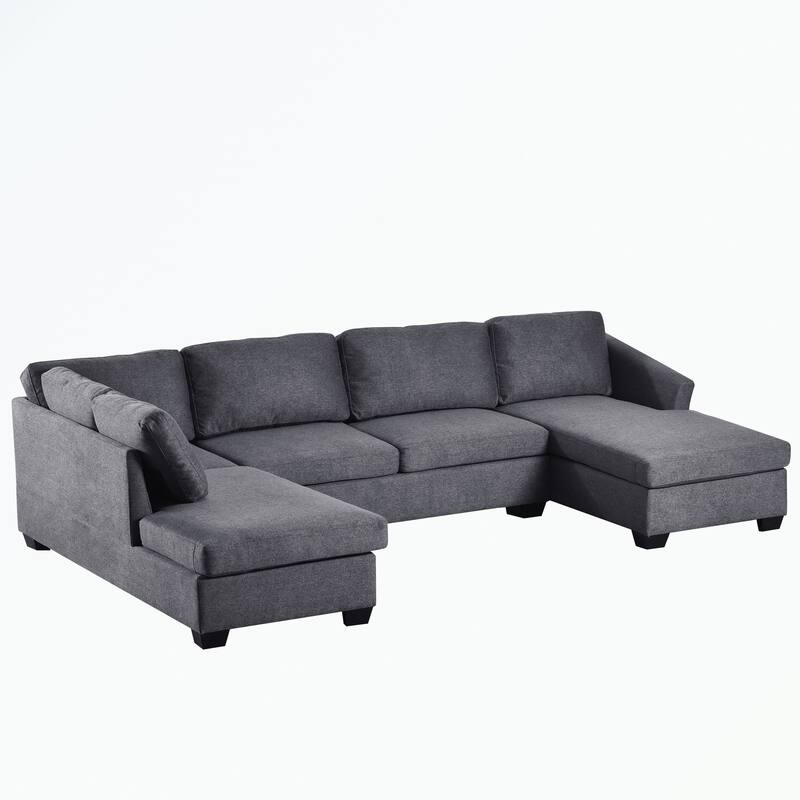 UShape Sectional Sofa, Double Extra Wide Chaise Lounge Couch On Sale Bed Bath & Beyond