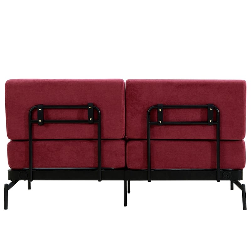 59 Inch Sofa Couch 2-Seater Sofa with Flexible USB Ports