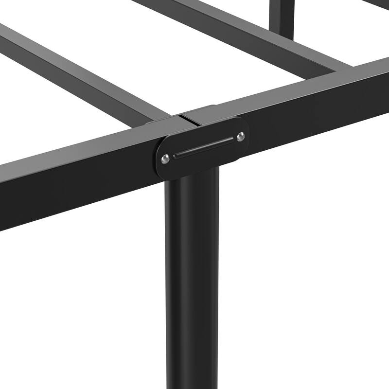 Javlergo 2-Pack Twin Size Victorian Metal Bed Frame for Kids with Headboard & Footboard No Box Spring Needed