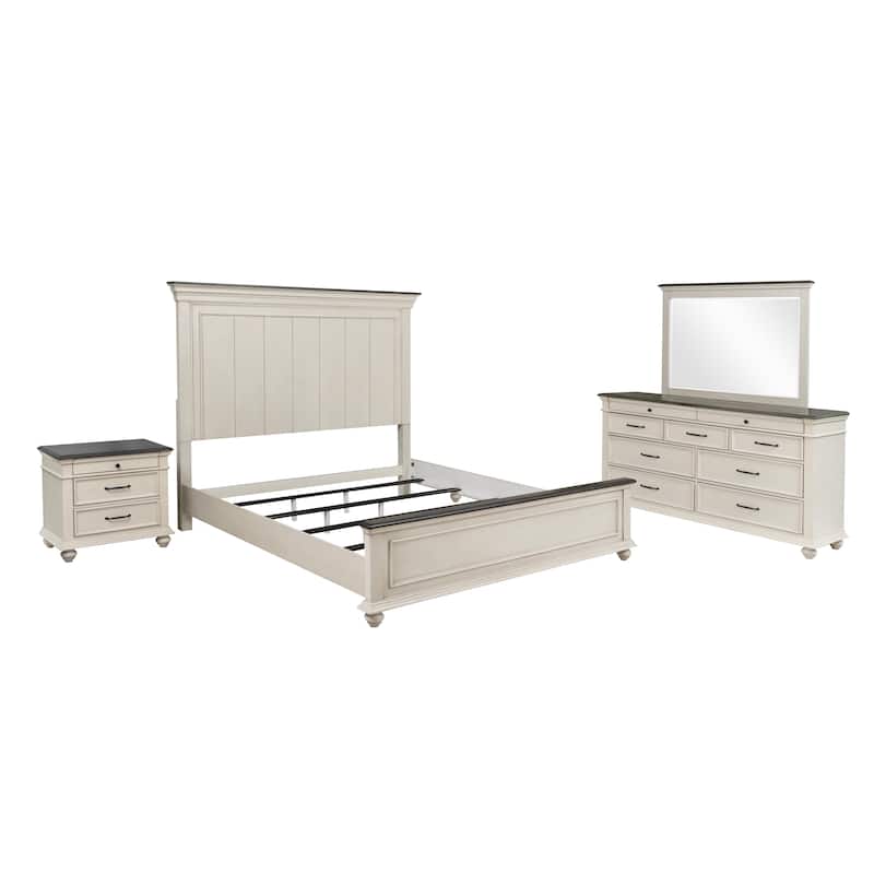Ellington 4PC King Bedroom Set White
