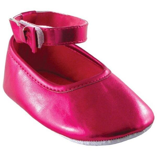 slide 1 of 1, Luvable Friends Baby Girl Crib Shoes, Dk Pink