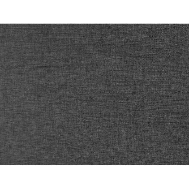 Transitional Gray Queen Size Upholstered Bed Frame in Charcoal with Elegant Design