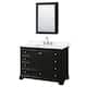 Option Dark Espresso, Chrome Trim, White Quartz Top