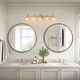 preview thumbnail 21 of 51, Modern 3-Light Bathroom Vanity Light Minimal Globe Glass Wall Sconce