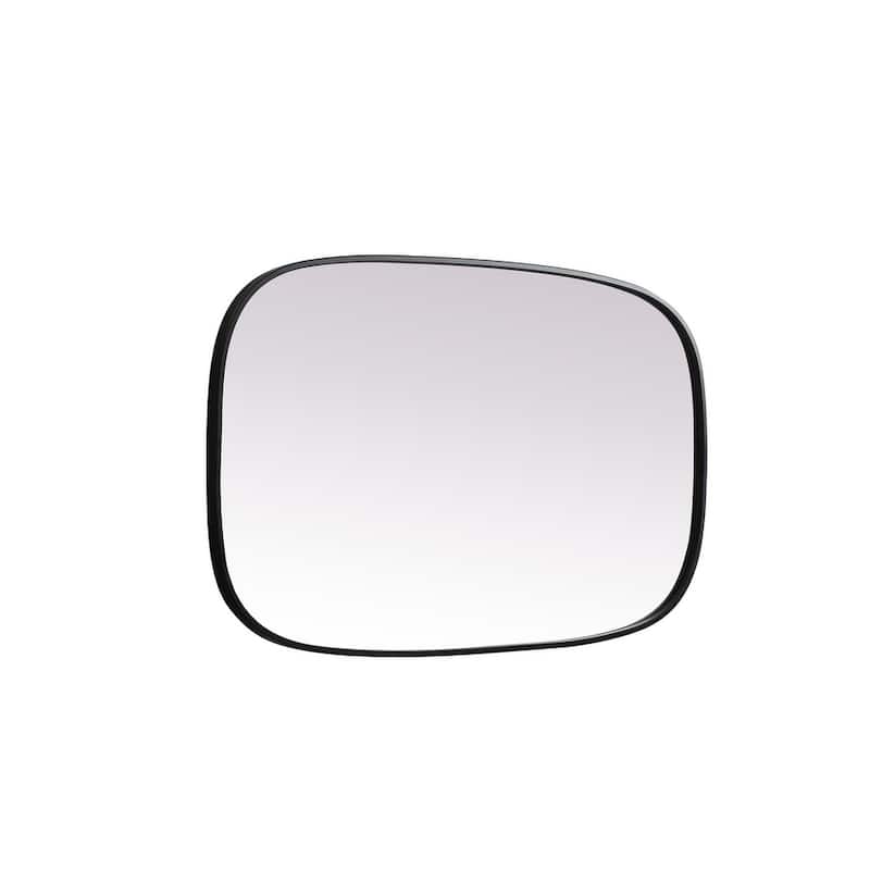 Indigo Home Metal Frame Oval Mirror 24x40 Inch