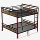 preview thumbnail 9 of 11, Queen Over Queen Bunk Bed, Detachable, 16" Rails