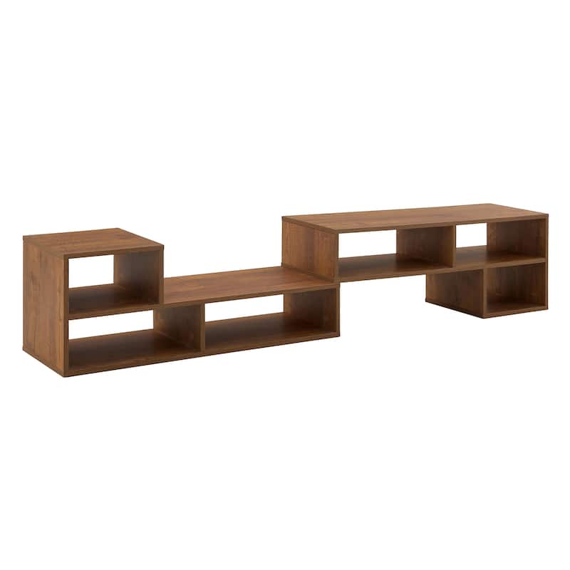47.2" L-Shaped Modular TV Stand with Adjustable Shelves