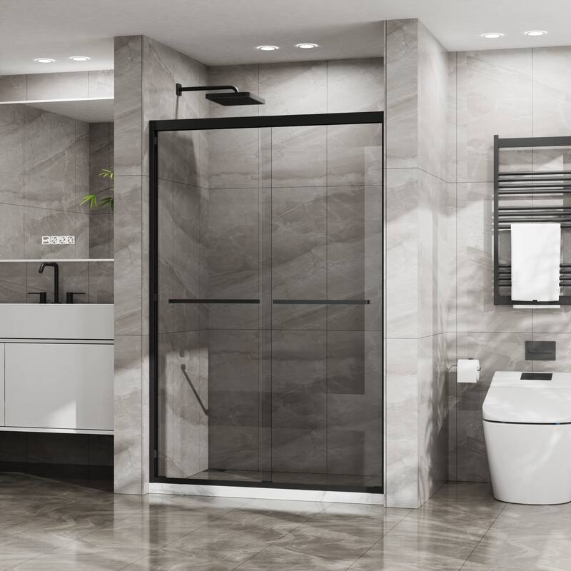 Double Sliding Glass Shower Door