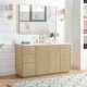 preview thumbnail 112 of 126, Oza Bath Vanity with Quartz Stone Top and Mirror