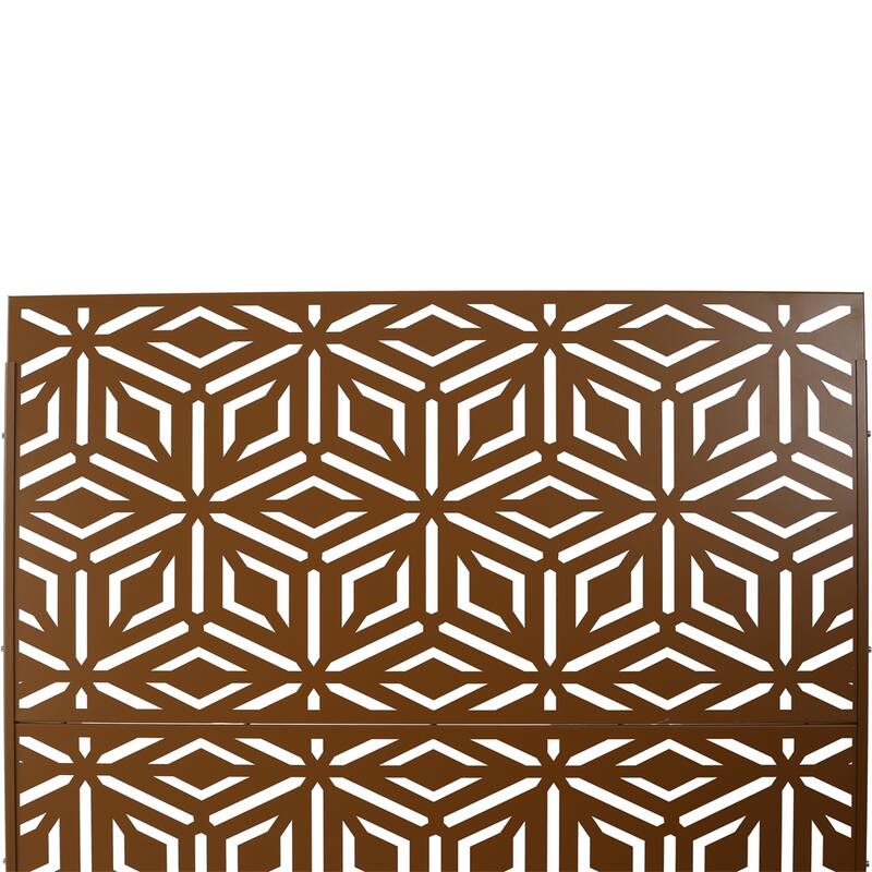 Outdoor & Indoor Privacy Screen Metal Privacy Screen 76" H×48" W