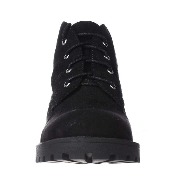 low rise combat boots