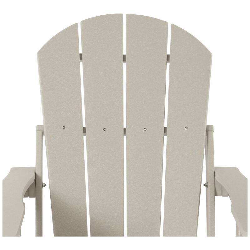 Laguna Outdoor Folding Adjustable Adirondack Chair with Cup Holder & Hideaway Ottoman