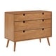 preview thumbnail 2 of 8, Clark Oak Finish 3-drawer Dresser by iNSPIRE Q Modern