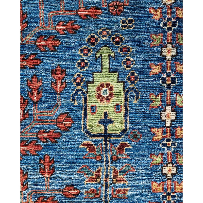Serapi One-of-a-Kind Hand-Knotted Area Rug - Light Blue, 7' 10" x 10' 0" - 7' 10" x 10' 0"