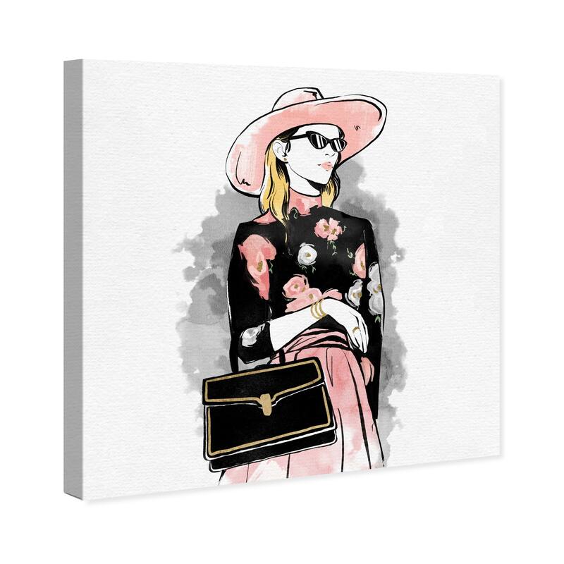 Wynwood Studio Canvas Fashion and Glam Florals for Her Pink and Pastel Pink Glam Wall Art Canvas Print