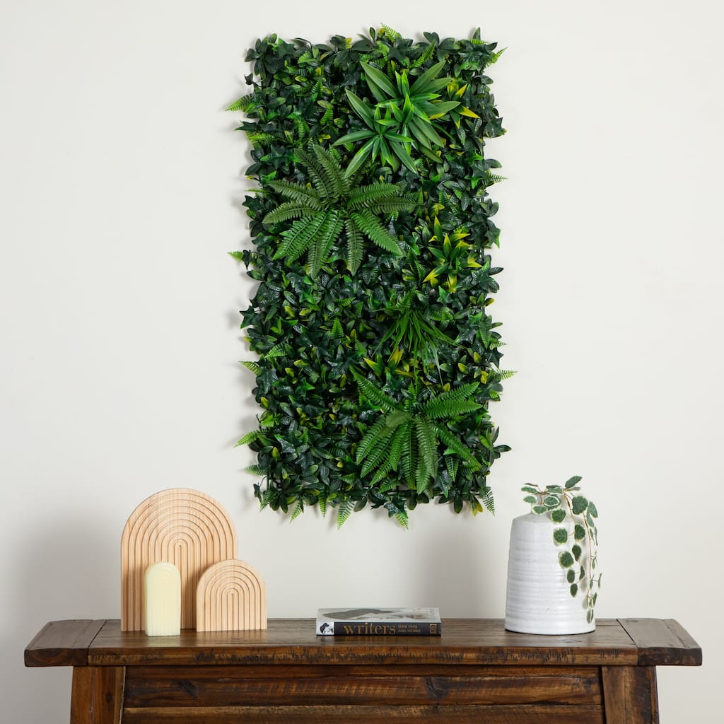 Andean Cloud Forest Artificial Living Wall Panel - 40" - Green
