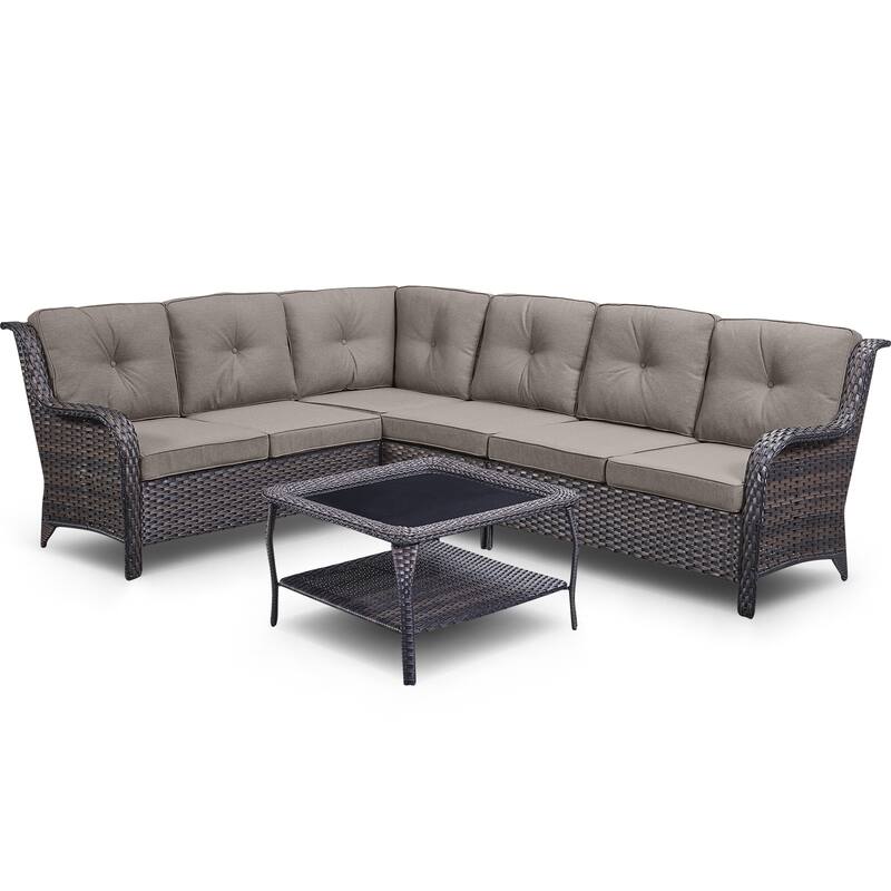 Gymojoy Outdoor Sofa Loveseat Corner Sofa Table Sets