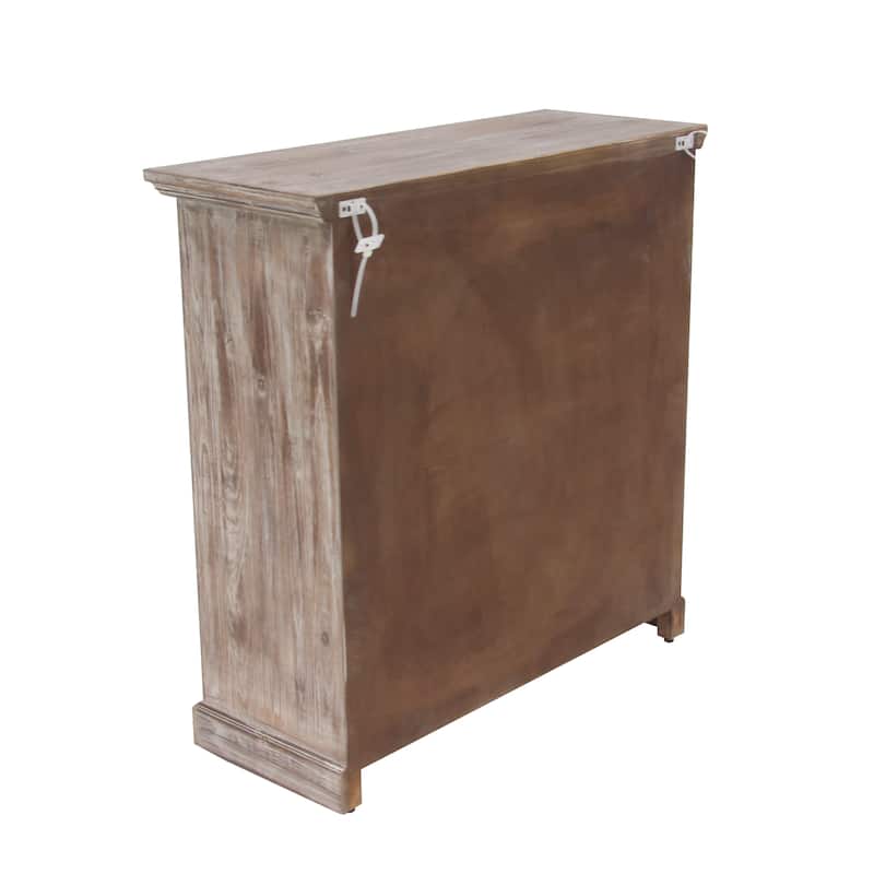 Brown Wood Farmhouse Cabinet 34 x 33 x 13