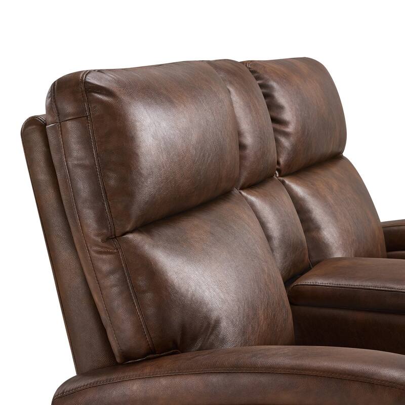 Zero Wall Recliner Loveseat with USB & Type-C Dual Ports, for Small Space, Living Room