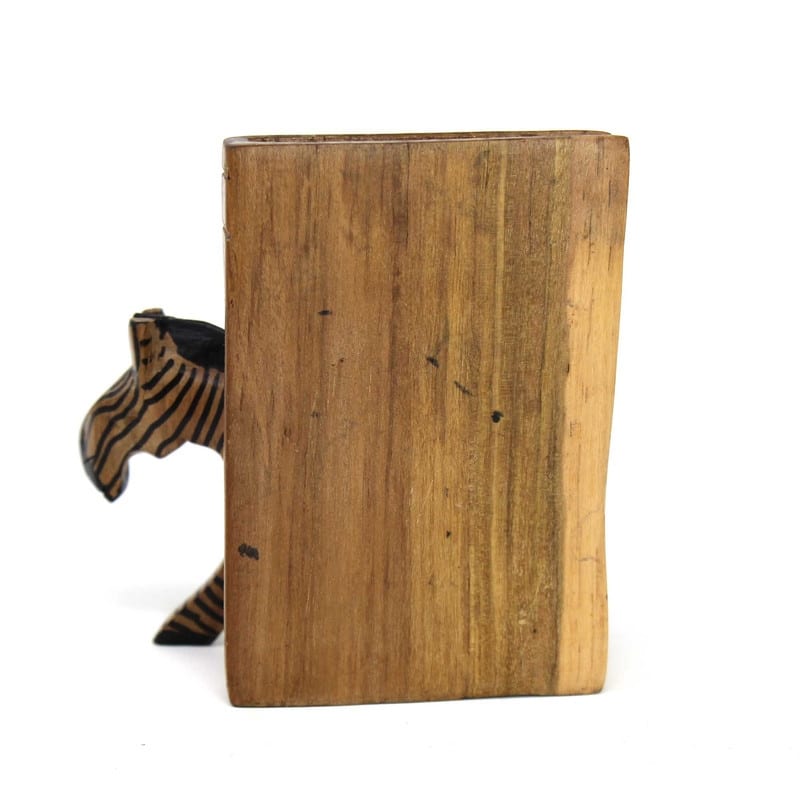 Handmade Jacaranda Wood Safari Bookends (Kenya)