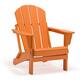 Laguna Poly Outdoor Folding Adirondack Chair - Orange