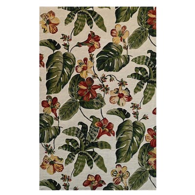 Domani Saunt Hand Tufted Wool Modern Tropics Area Rug