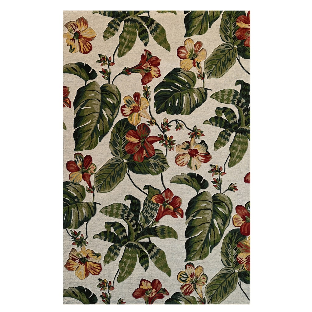 Domani Saunt Hand Tufted Wool Modern Tropics Area Rug