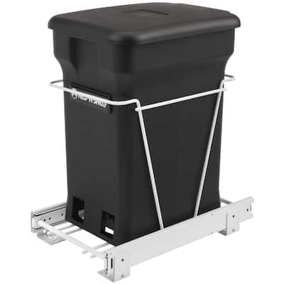 Rev-A-Shelf RV Series Bottom Mount Single Bin Trash Can - 24 Quart