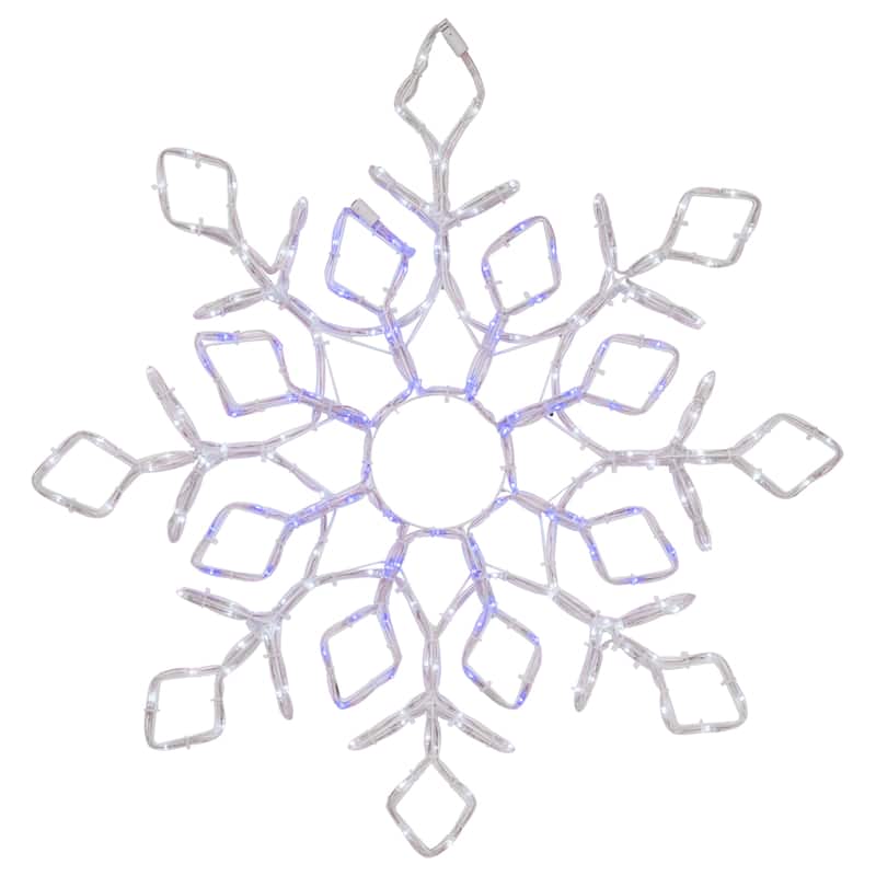 23" Lighted Snowflake Controller Window Silhouette Christmas Decor