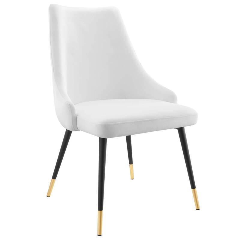 Modway Adorn Dining Side Chair Performance Velvet in Navy, Set of 2