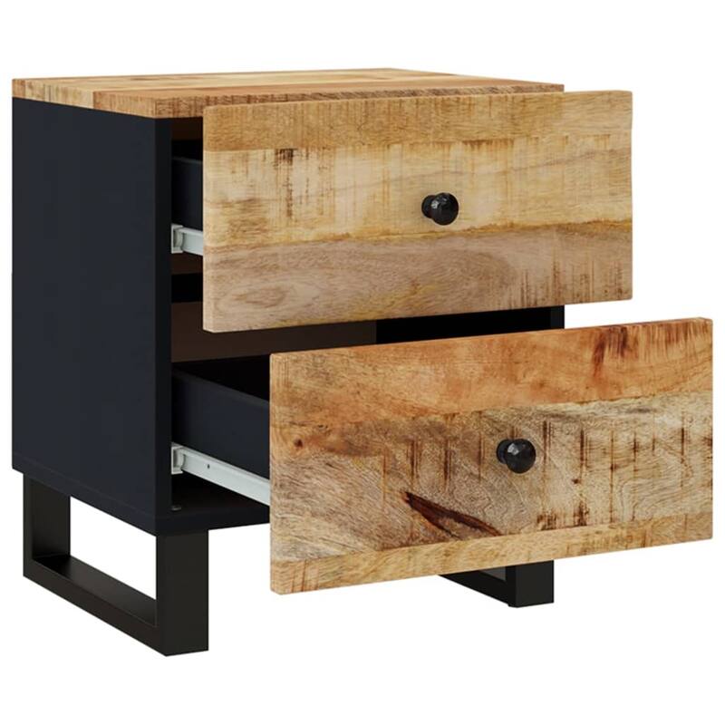 vidaXL Bedside Cabinet 15.7"x13"x18.1" Solid Wood
