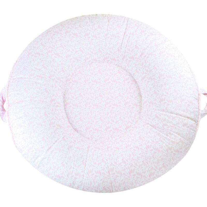 Serenity Light Gray Floor Cushion - Poppy