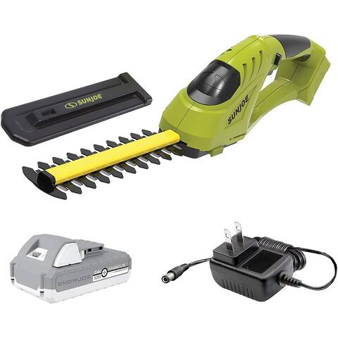 Sun Joe 24V Cordless Handheld Shrubber/Trimmer with Battery + Charger