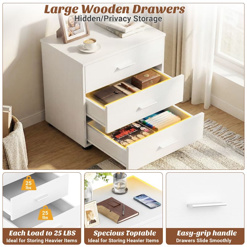 1/ 2 Pack Dressers with 6 Storage Drawers, Closet Organizers for Bedroom and Walk-in Closet