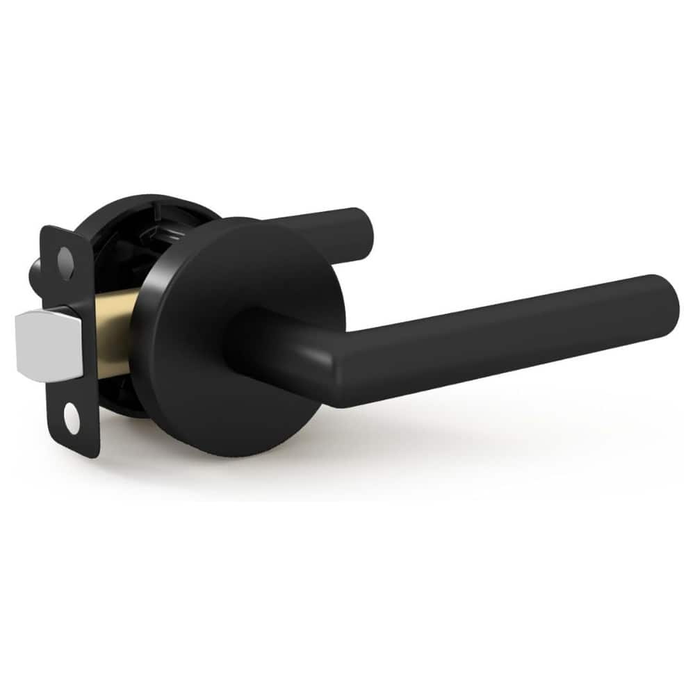 Mega Handles RONN Passage Door Lever, Keyless Handle for Interior Hallways, Closets, Bathrooms, Reversible, Easy Install