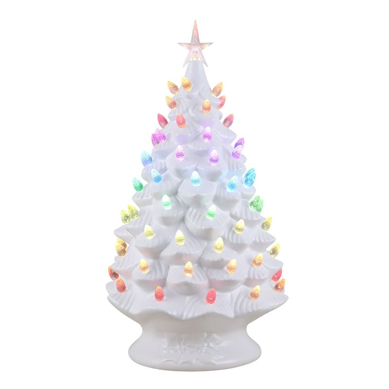 24 in. Nostalgic Ceramic Tree with RGB Lightshow