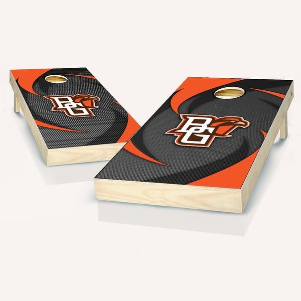 slide 2 of 9, Bowling Green Falcons Swoosh Outdoor Cornhole Board Set NO Accessories